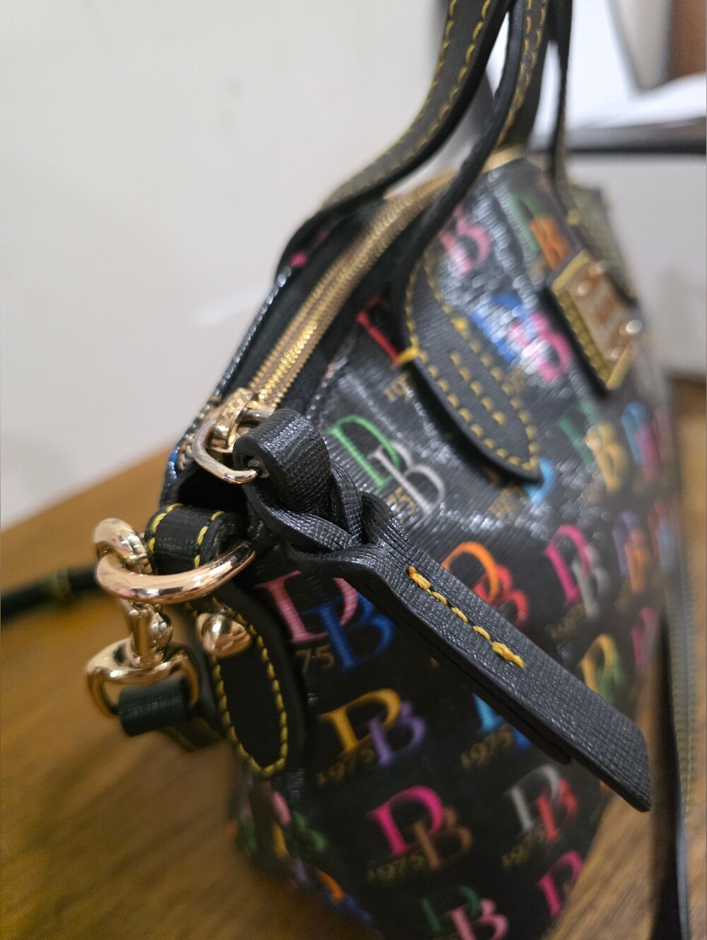 Dooney and bourke Coated Canvas Multicolor Color Crossbody/Satchel Bag - Picture 6 of 13